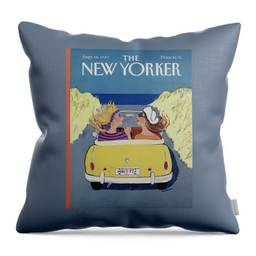The New Yorker Cover - September 18th, 1989 Throw Pillow