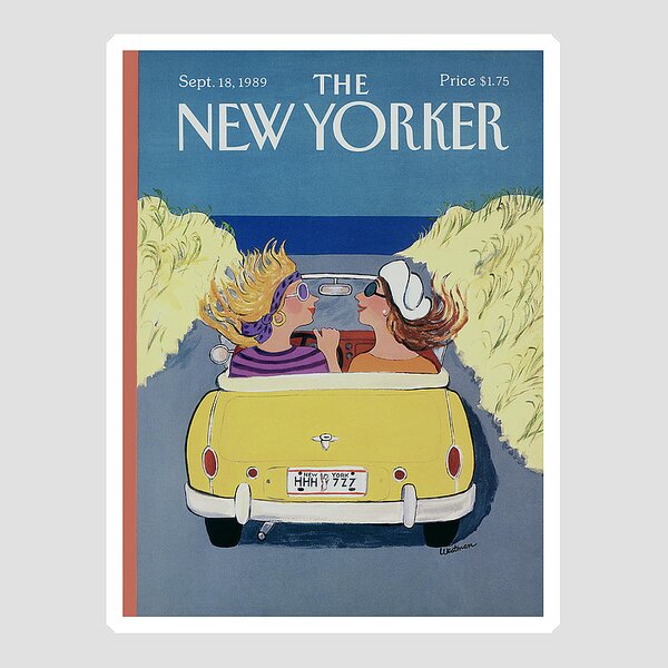 The New Yorker Cover - September 18th, 1989 Sticker