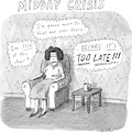 Title: Midday Crisis. A Woman Sitting