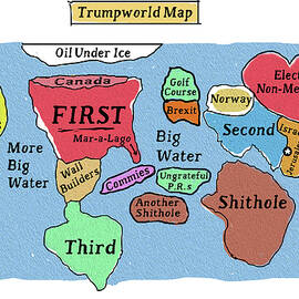 Trumpworld Map by Peter Kuper