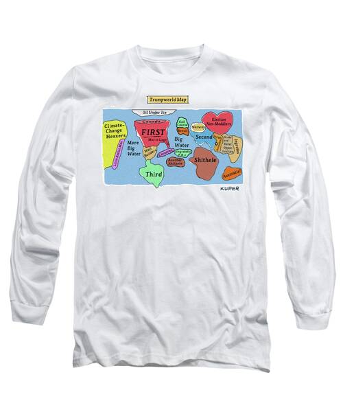 Trumpworld Map Long Sleeve T-Shirt