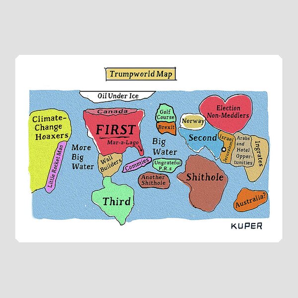Trumpworld Map Sticker