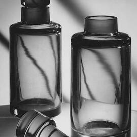 Two Glass Decanters by Peter Nyholm