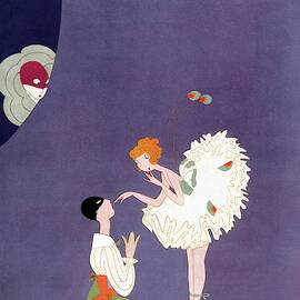 Vanity Fair Cover Featuring Dancers Flirting by A. H. Fish