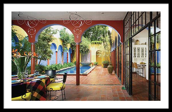 View Of Interior Restaurant Framed Print