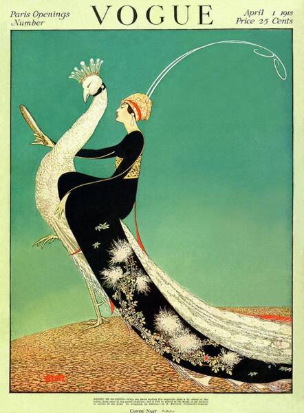 Vogue Cover Featuring A Woman Sitting On A Giant Art Print