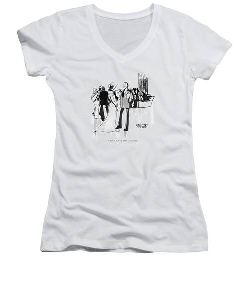 What Do I Do? I Drive A Maserati Women's V-Neck