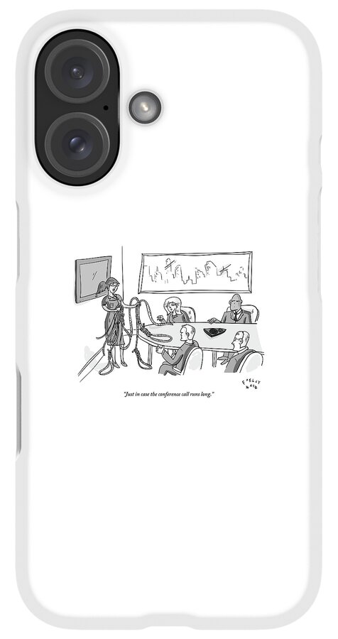 iPhone Case - Woman Stands At The Front Of A Board Room Holding by Farley Katz