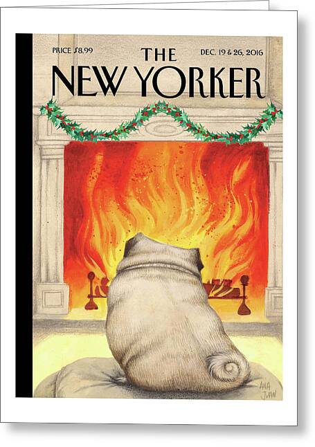 Yule Dog Greeting Card